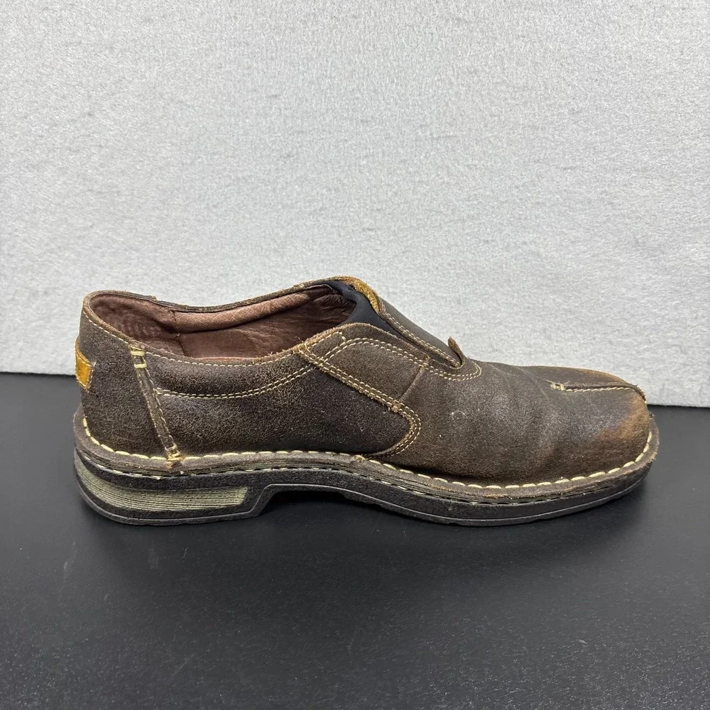 Clarks Garnett 35143 Brown‎ Loafer Shoes Leather Sneakers Size 10M Slip On